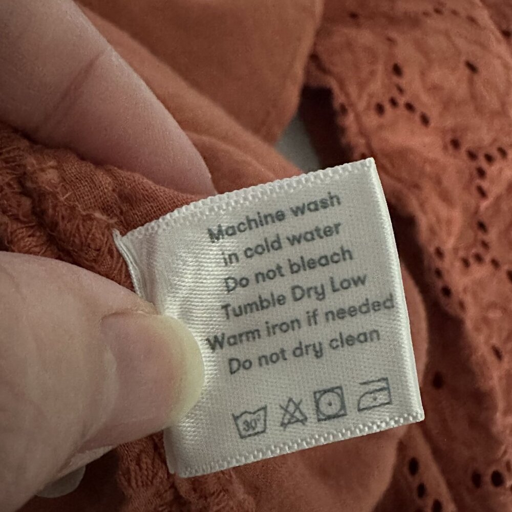 Roller Rabbit Eyelet Blouse Top in Terra - Picture 13 of 14